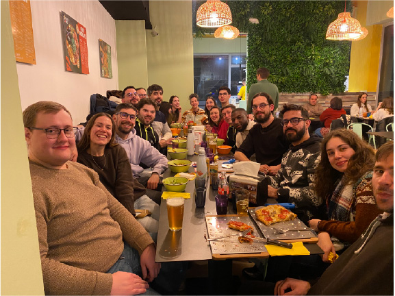 Team member presenting